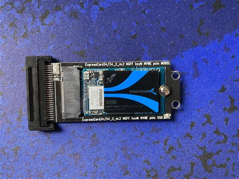 expresscard 54 ssd|Testing a cheap ExpressCard to NVMe SSD adapter on my .